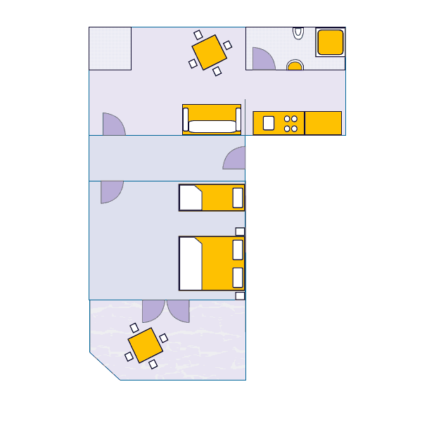 Ground-plan of the apartment - 1 - 3+1